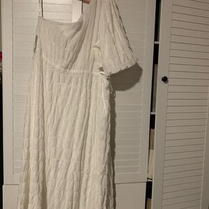 Eloquii Plus Size Asymmetric Midi Dress